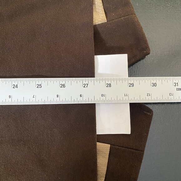 Vintage Jean Paul Germain Waistcoat Mens 4X Brown Cotton Suit Vest Western - Picture 15 of 15